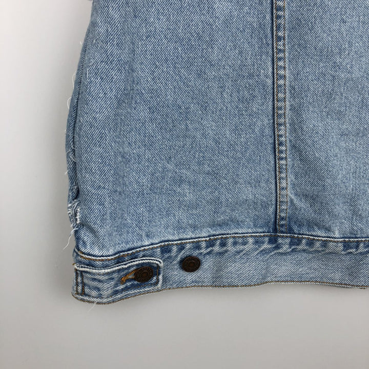 90'S Levi's 70507-0334 Cut-Off Denim Vest, Made in USA, Men's Size XL, Vintage cotton blue type Vintage Second Hand
