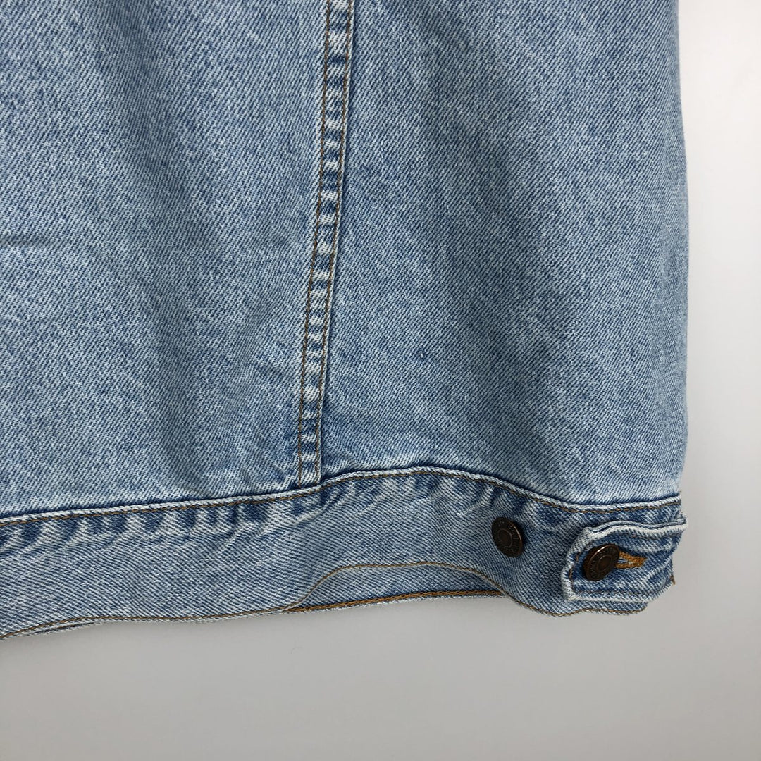 90'S Levi's 70507-0334 Cut-Off Denim Vest, Made in USA, Men's Size XL, Vintage cotton blue type Vintage Second Hand