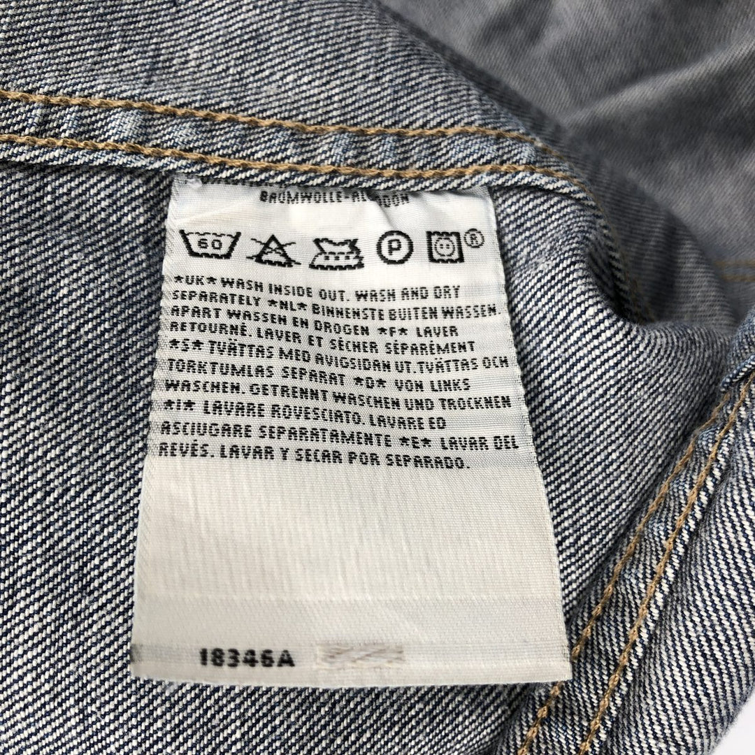 2000'S Levi's 70590-0402 European Model Cut-Off Denim Vest, Men's Size L cotton navy blue type Vintage Second Hand