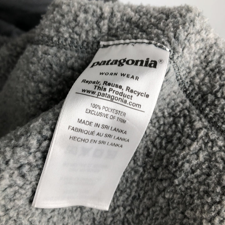 Patagonia STY225881FA18 Men's Fleece Vest (XXL) polyester gray type Vintage Second Hand