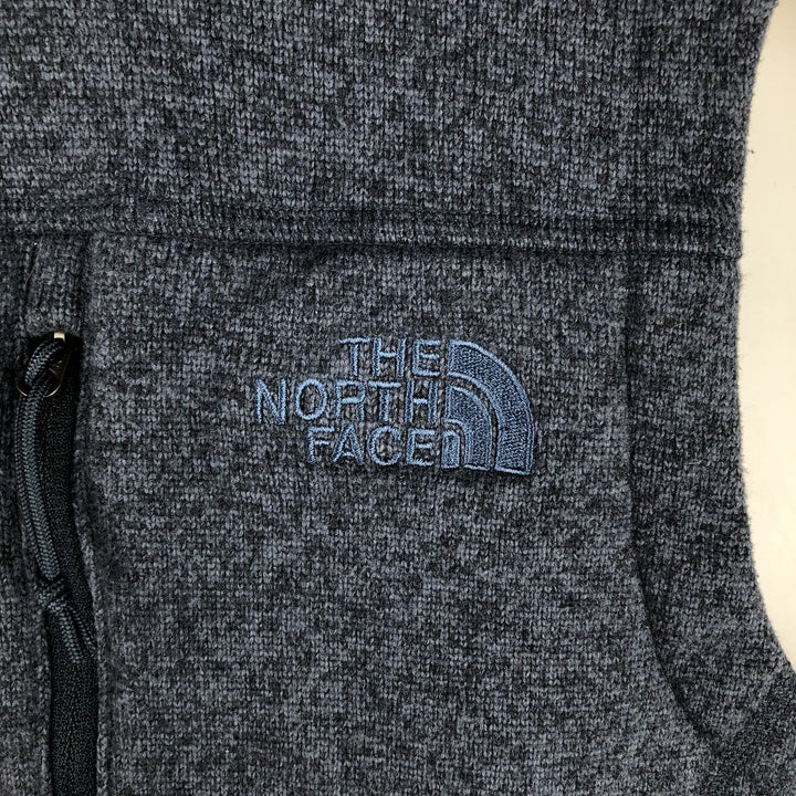 The North Face Fleece Vest, Men's Size S polyester gray type Vintage Second Hand