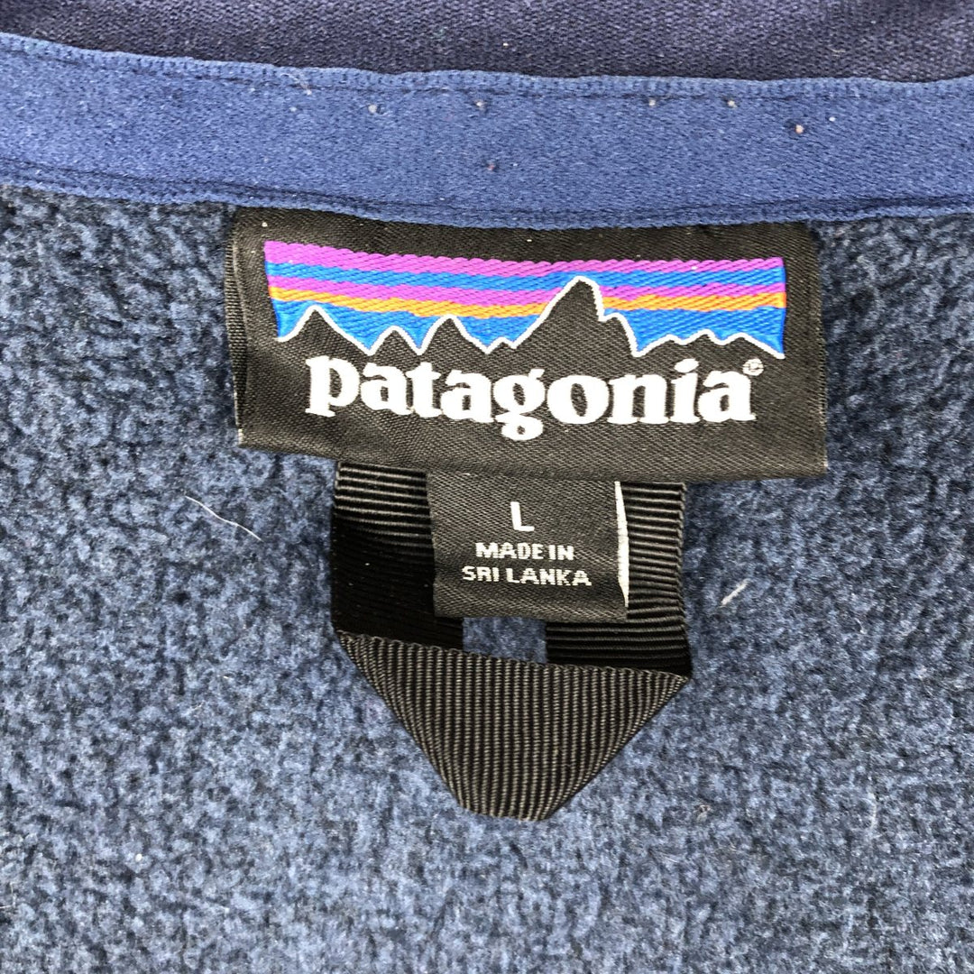 Patagonia STY25881FA15 Men's Fleece Vest, Size L polyester navy blue type Vintage Second Hand