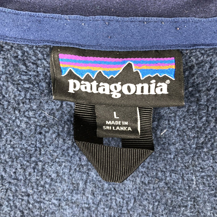 Patagonia STY25881FA15 Men's Fleece Vest, Size L polyester navy blue type Vintage Second Hand