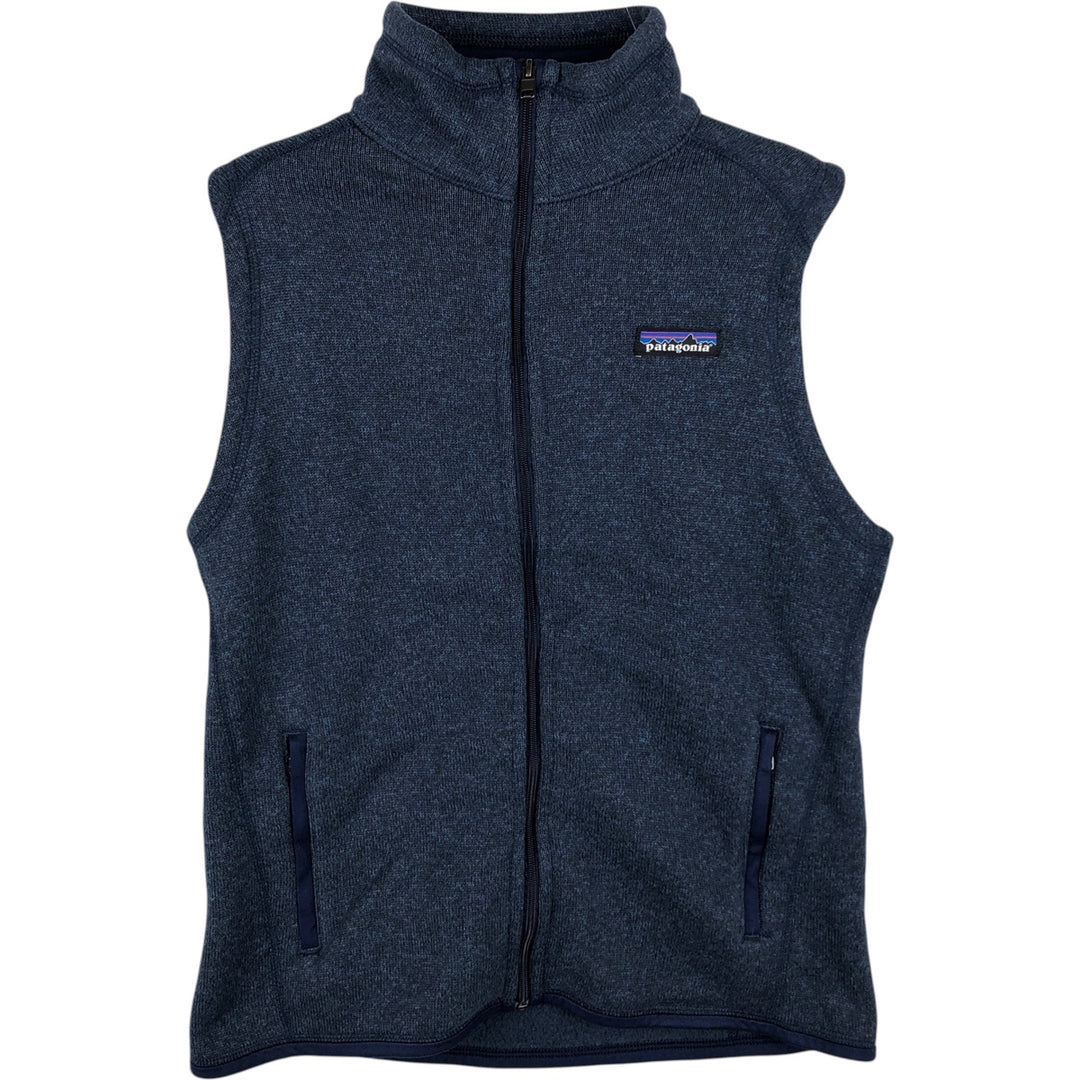 Patagonia STY25886FA18 Fleece Vest, Women's Size M (approx.) polyester navy blue type Vintage Second Hand