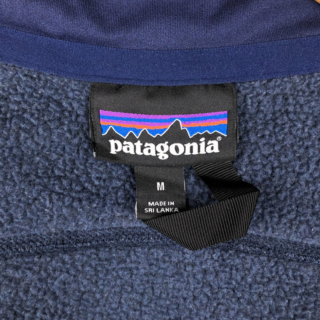 Patagonia STY25886FA18 Fleece Vest, Women's Size M (approx.) polyester navy blue type Vintage Second Hand
