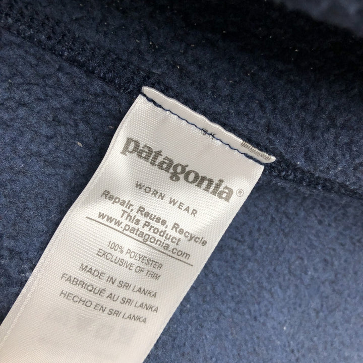 Patagonia STY25886FA18 Fleece Vest, Women's Size M (approx.) polyester navy blue type Vintage Second Hand