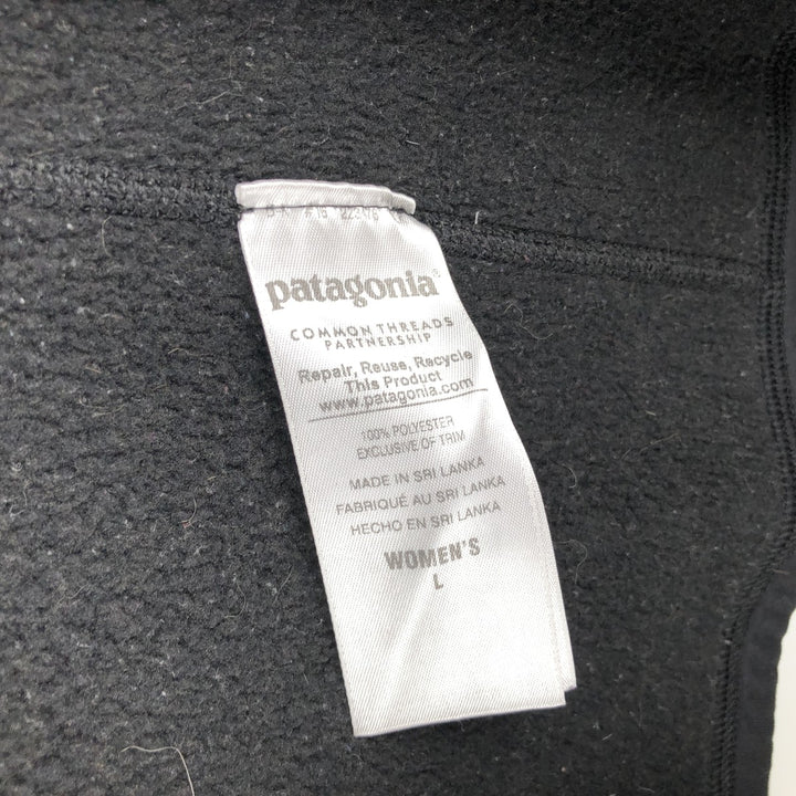 Patagonia Better Sweater Vest 25886FA15 Fleece Vest, Women's Size L polyester black type Vintage Second Hand