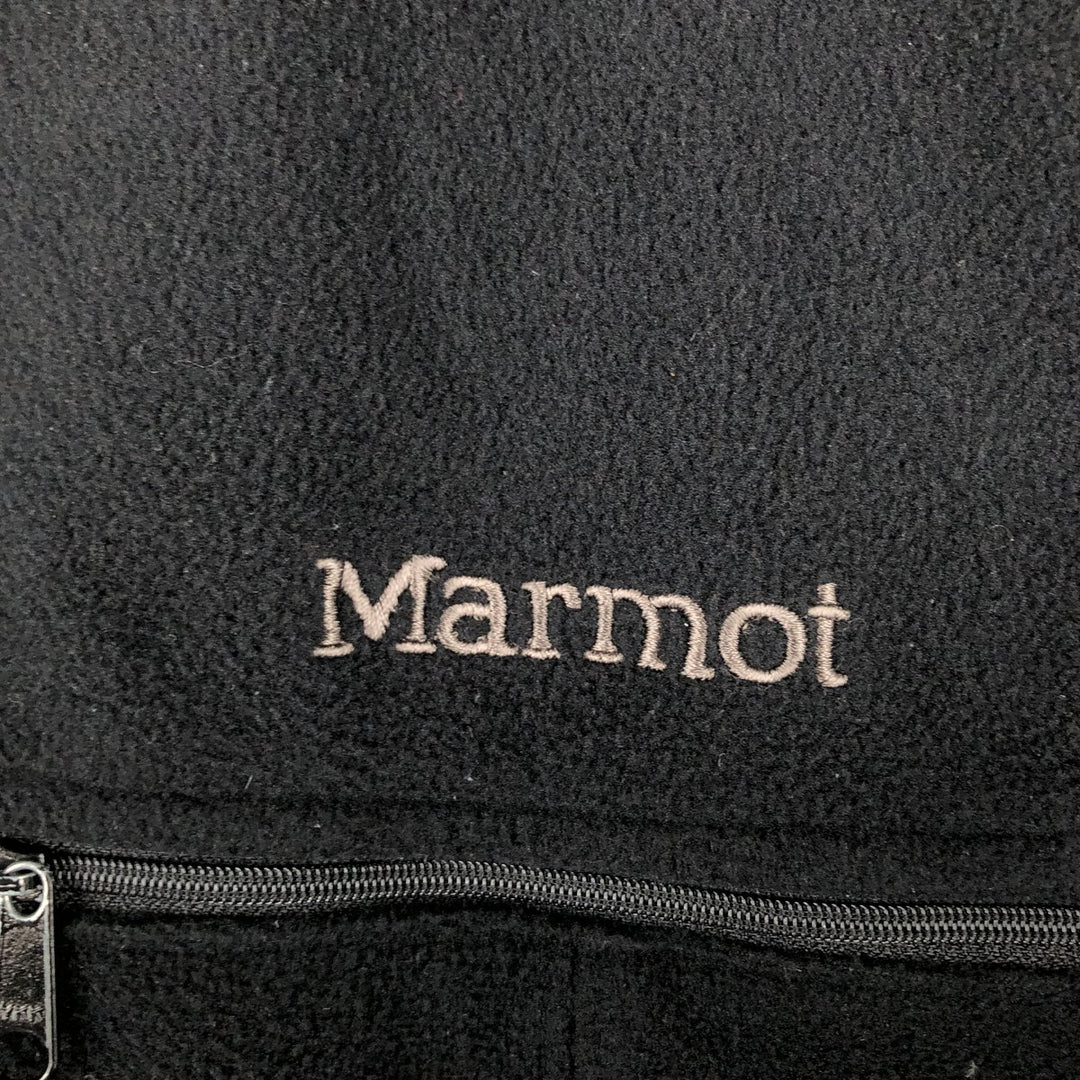 90'S Vintage Marmot Fleece Vest, Made in Canada, Men's XL polyester black type Vintage Second Hand