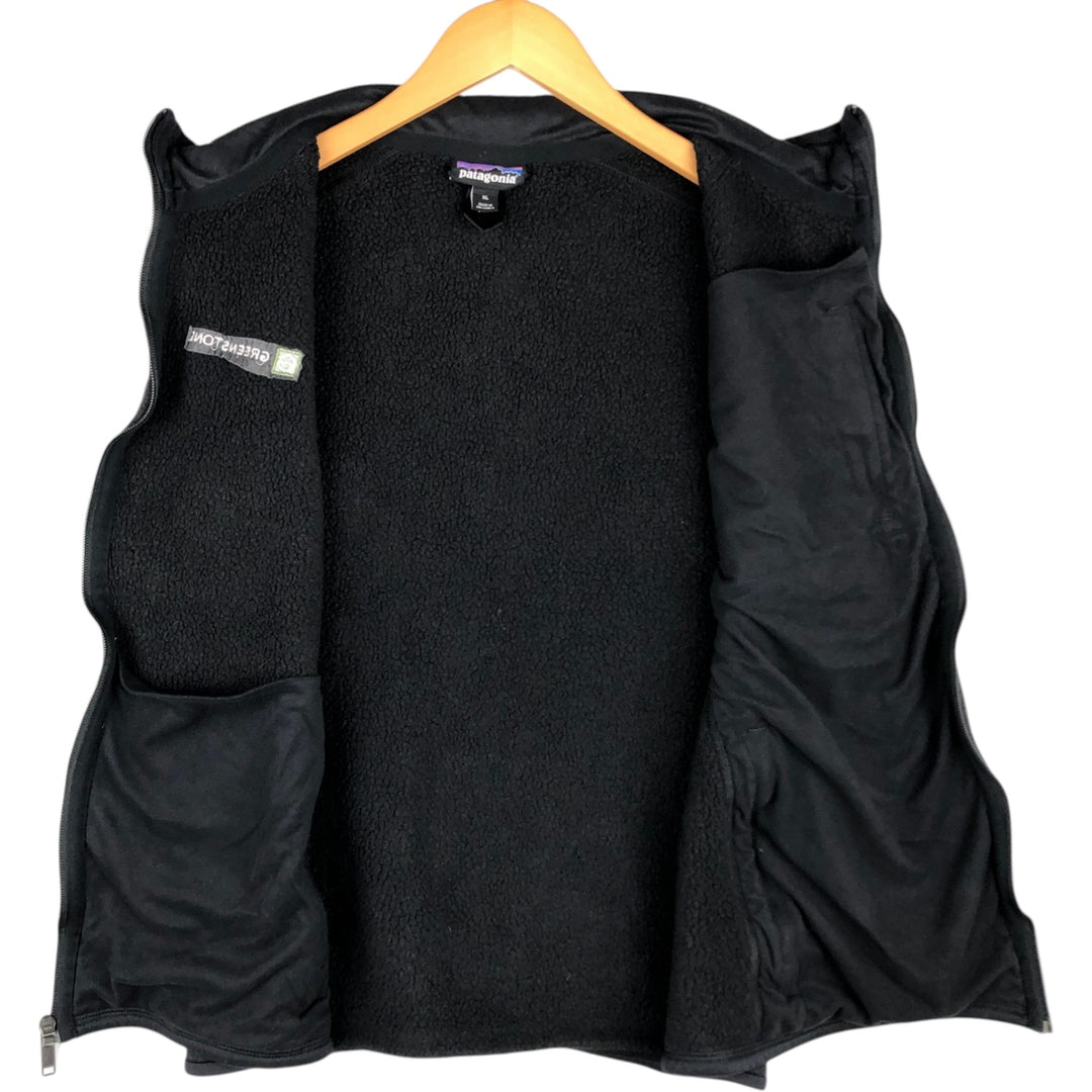 Patagonia STY25881FA16 Fleece Vest, Men's XL polyester black type Vintage Second Hand
