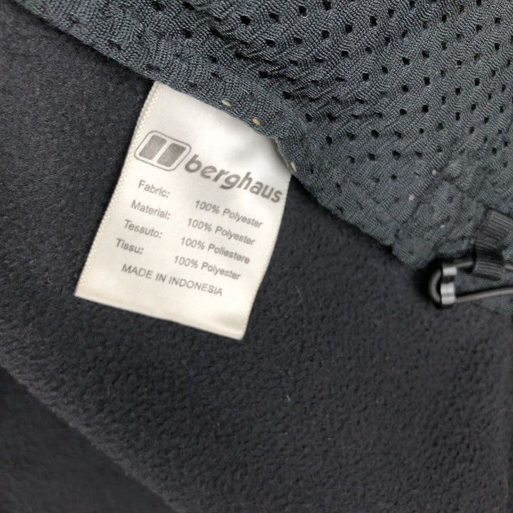Berghaus fleece vest, men's size L polyester black type Vintage Second Hand