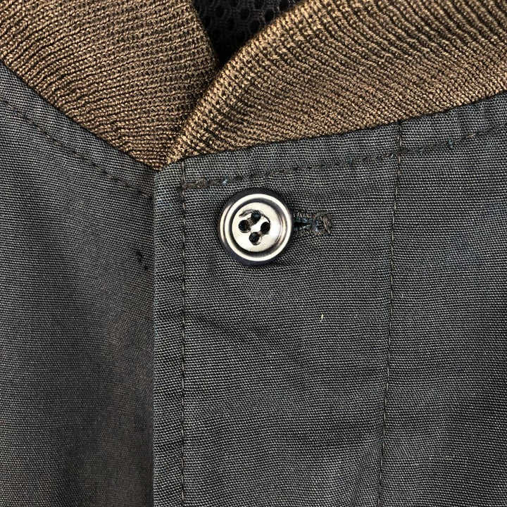 90'S vintage his SPORTSWEAR Derby jacket, cup shoulder, men's size XL unclear navy blue type Vintage Second Hand