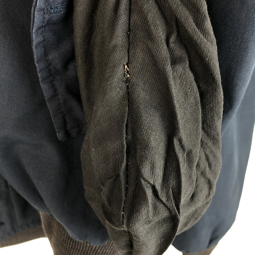 90'S vintage his SPORTSWEAR Derby jacket, cup shoulder, men's size XL unclear navy blue type Vintage Second Hand