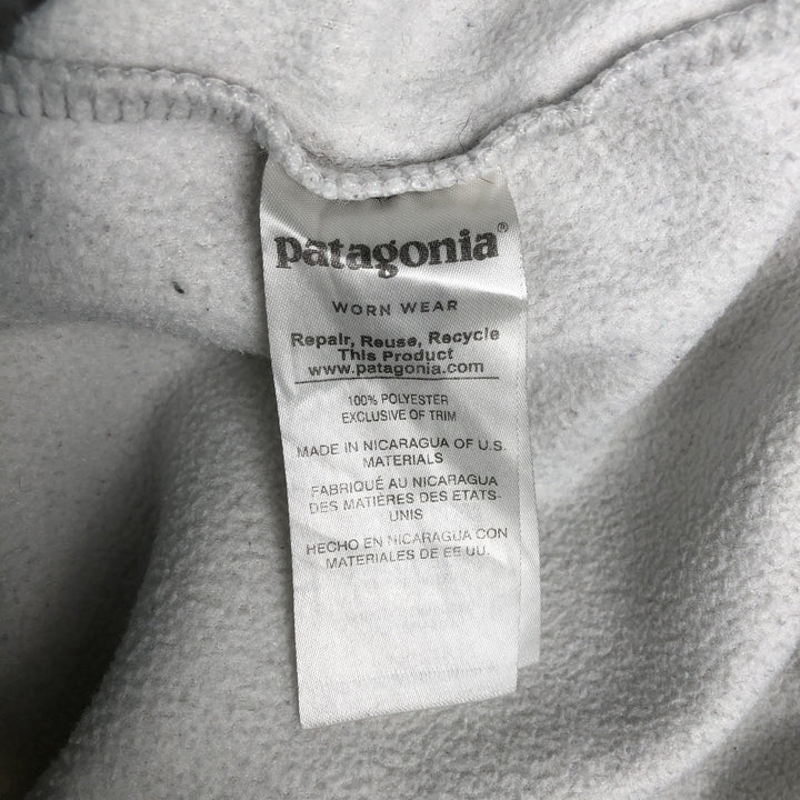 Patagonia Lightweight Synchilla Snap Tee 25455FA17 Half-Snap Fleece Pullover, Women's XL polyester gray type Vintage Second Hand