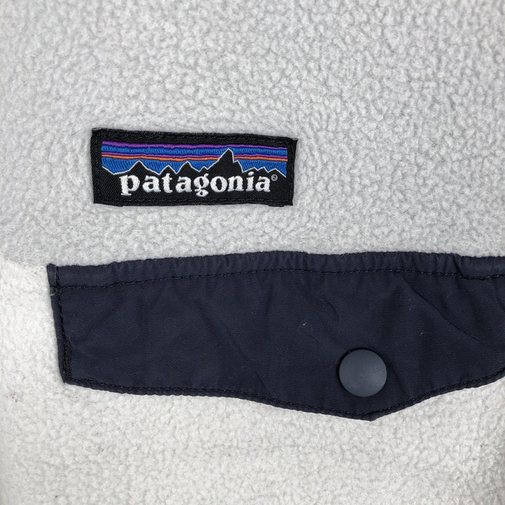 Patagonia Lightweight Synchilla Snap Tee 25455FA17 Half-Snap Fleece Pullover, Women's XL polyester gray type Vintage Second Hand