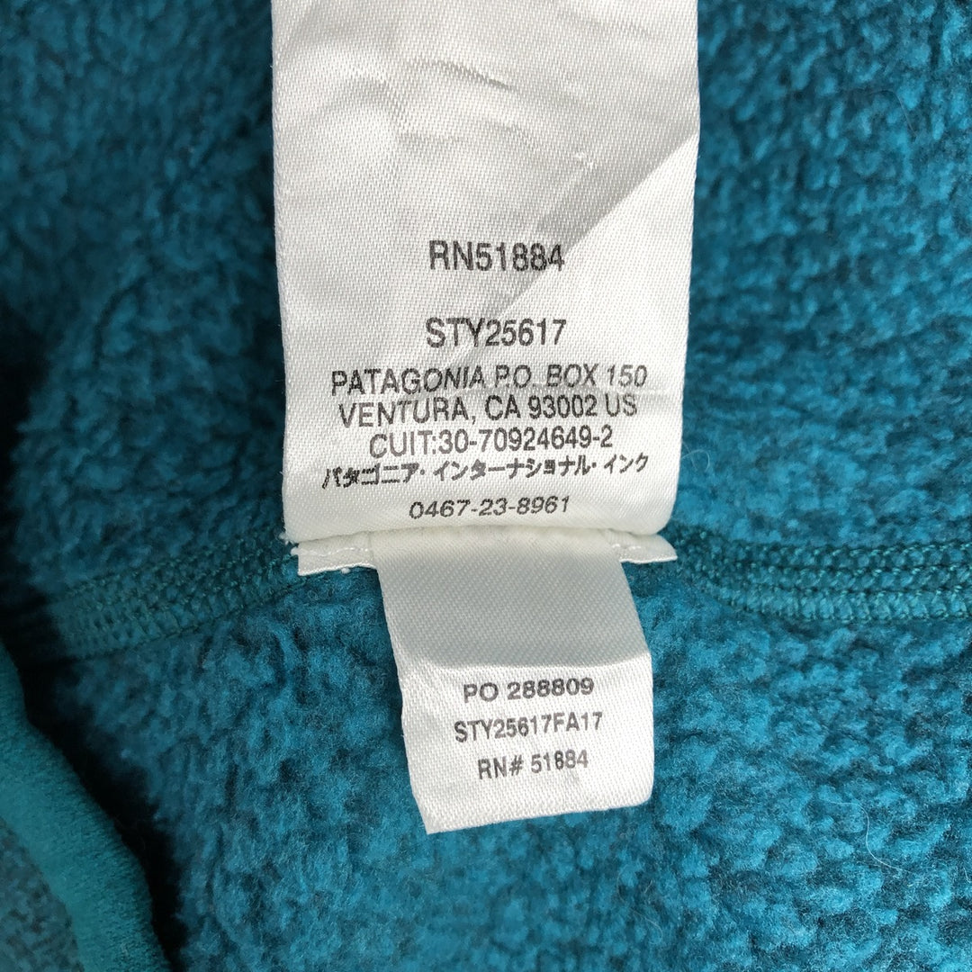 Patagonia Better Sweater 1 polyester turquoise blue Vintage Second Hand