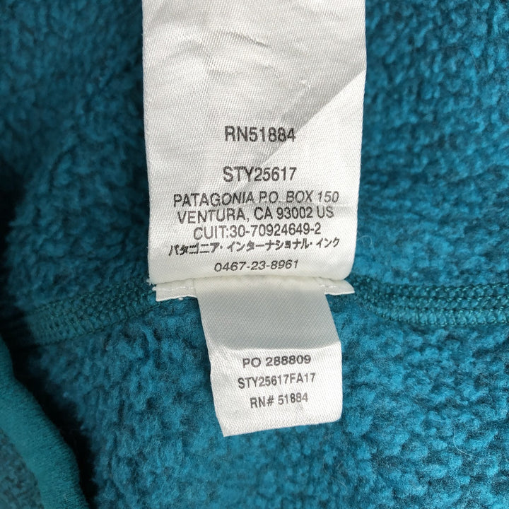 Patagonia Better Sweater 1 polyester turquoise blue Vintage Second Hand