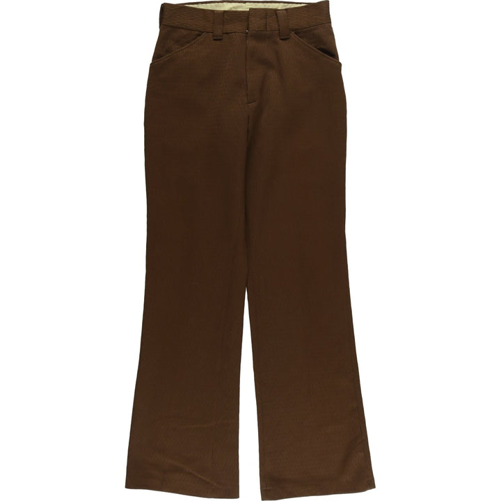 JCPenney PENN-PREST flared slacks, women's size L (w28), vintage unclear brown type Vintage Second Hand