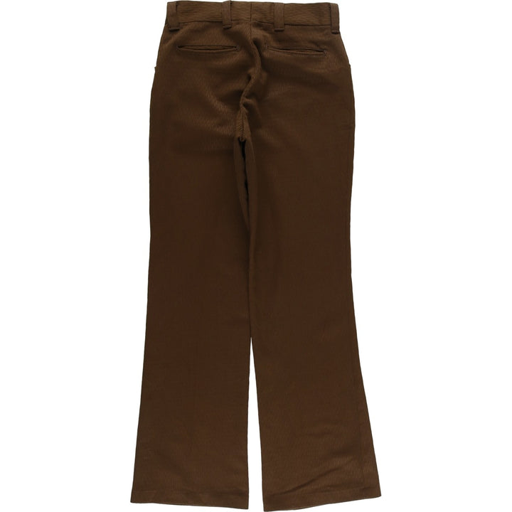 JCPenney PENN-PREST flared slacks, women's size L (w28), vintage unclear brown type Vintage Second Hand