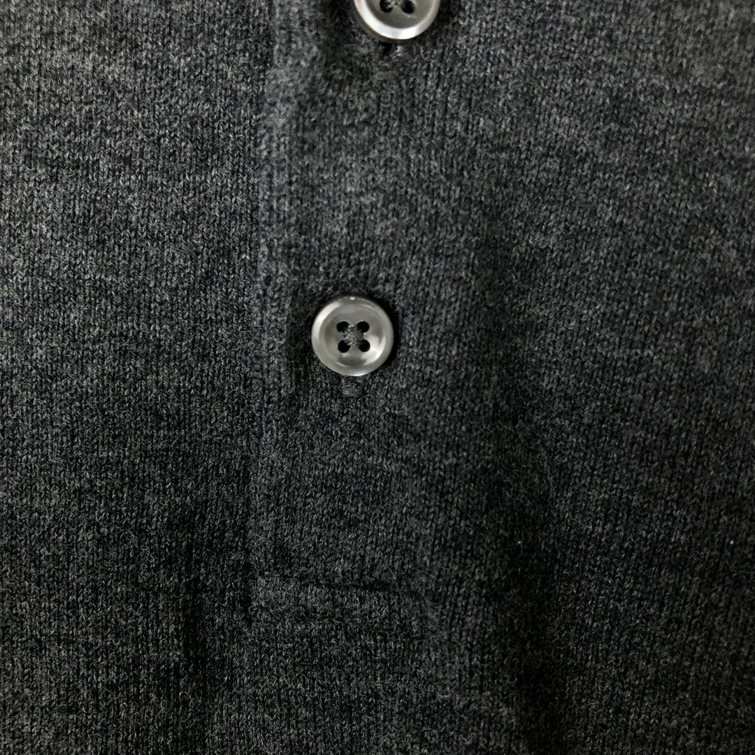 Ralph Lauren POLO RALPH LAUREN polo knit sweater, men's size XXL cotton Charcoal Vintage Second Hand