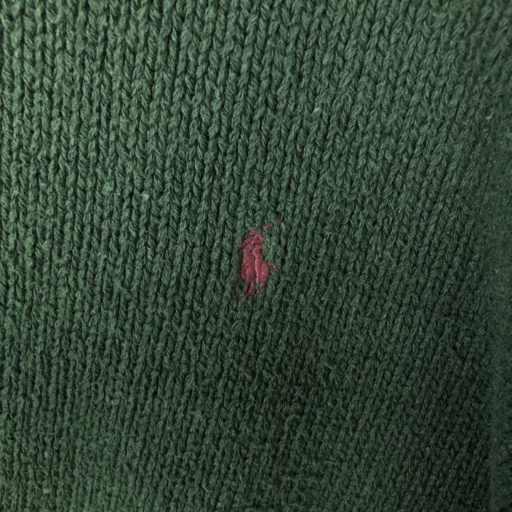 Ralph Lauren POLO by Ralph Lauren Cotton Knit Sweater Men's L size cotton green type Vintage Second Hand