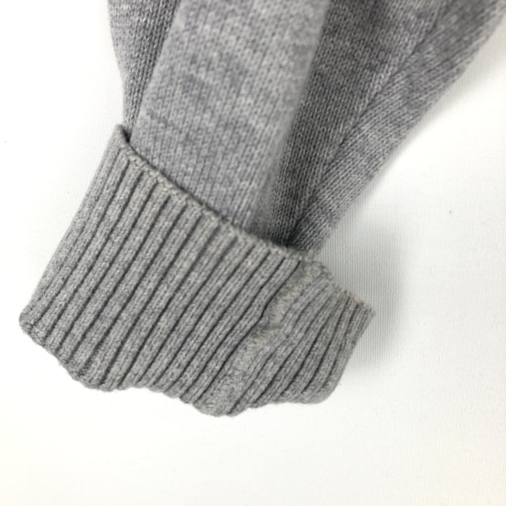 Lacoste French-designed high-neck driver's knit sweater, size 7, men's XXL cotton gray type Vintage Second Hand