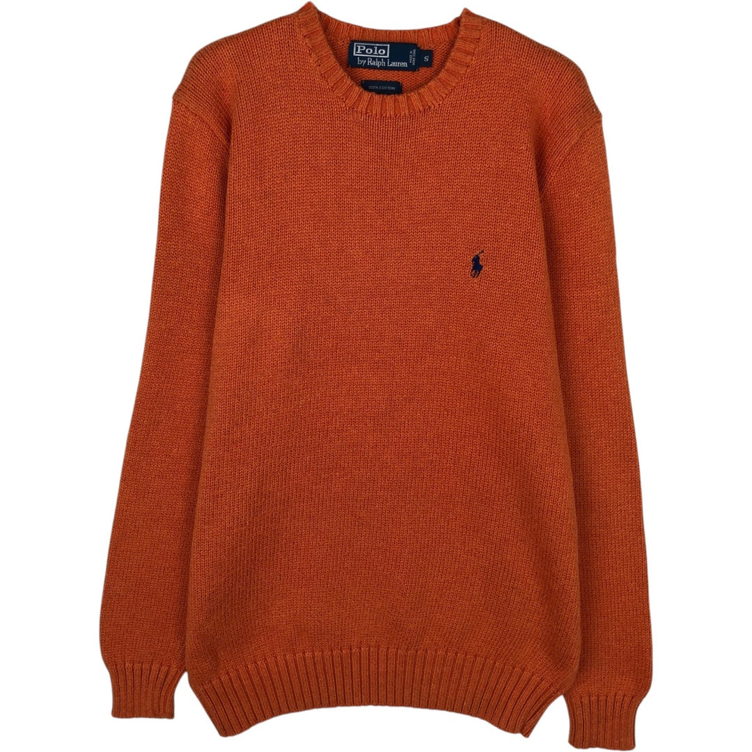 Ralph Lauren POLO by Ralph Lauren Cotton Knit Sweater Men's S cotton orange type Vintage Second Hand