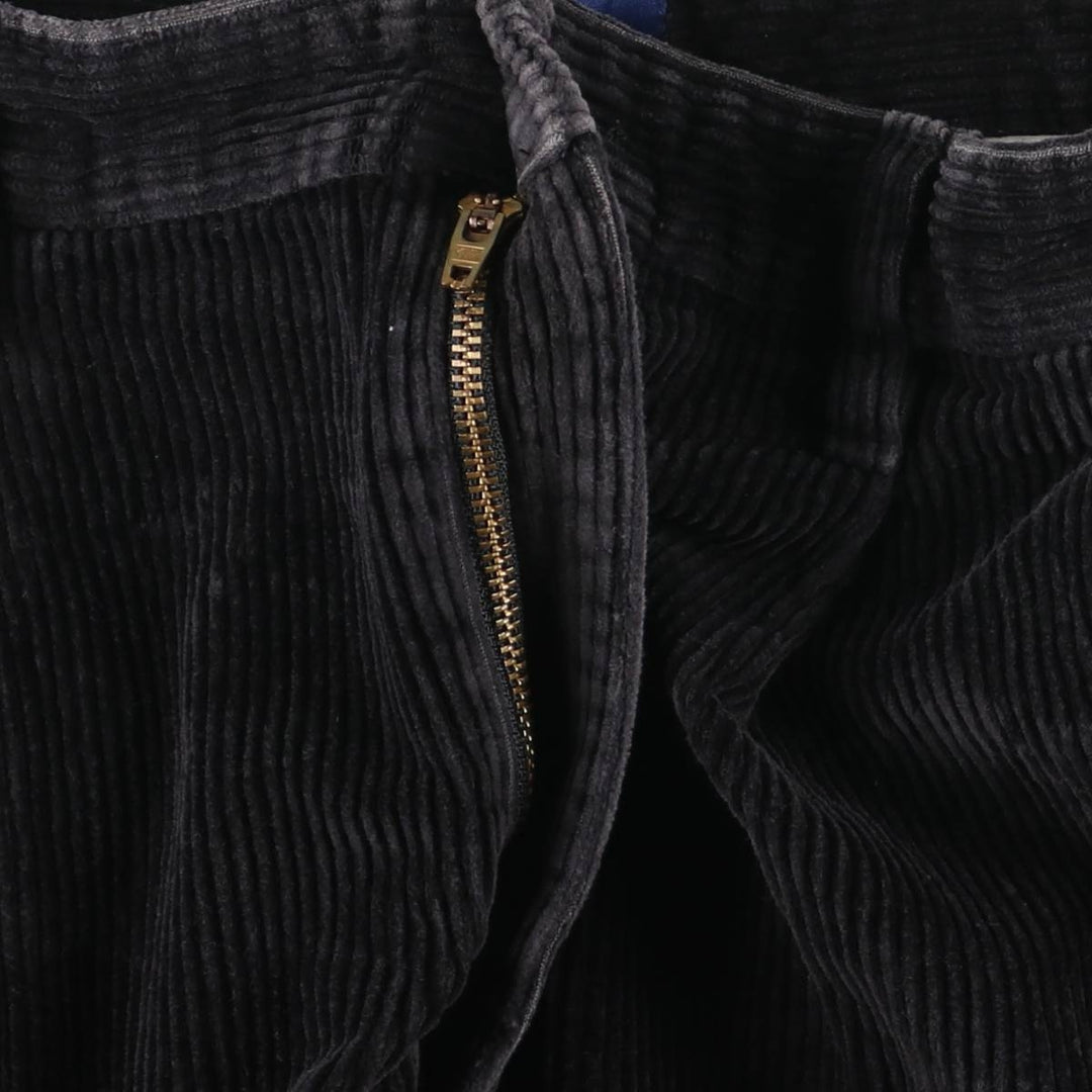 CLUB ROOM Two-pleat Corduroy Pants, Men's, W34 equivalent, Thick cotton black type Vintage Second Hand