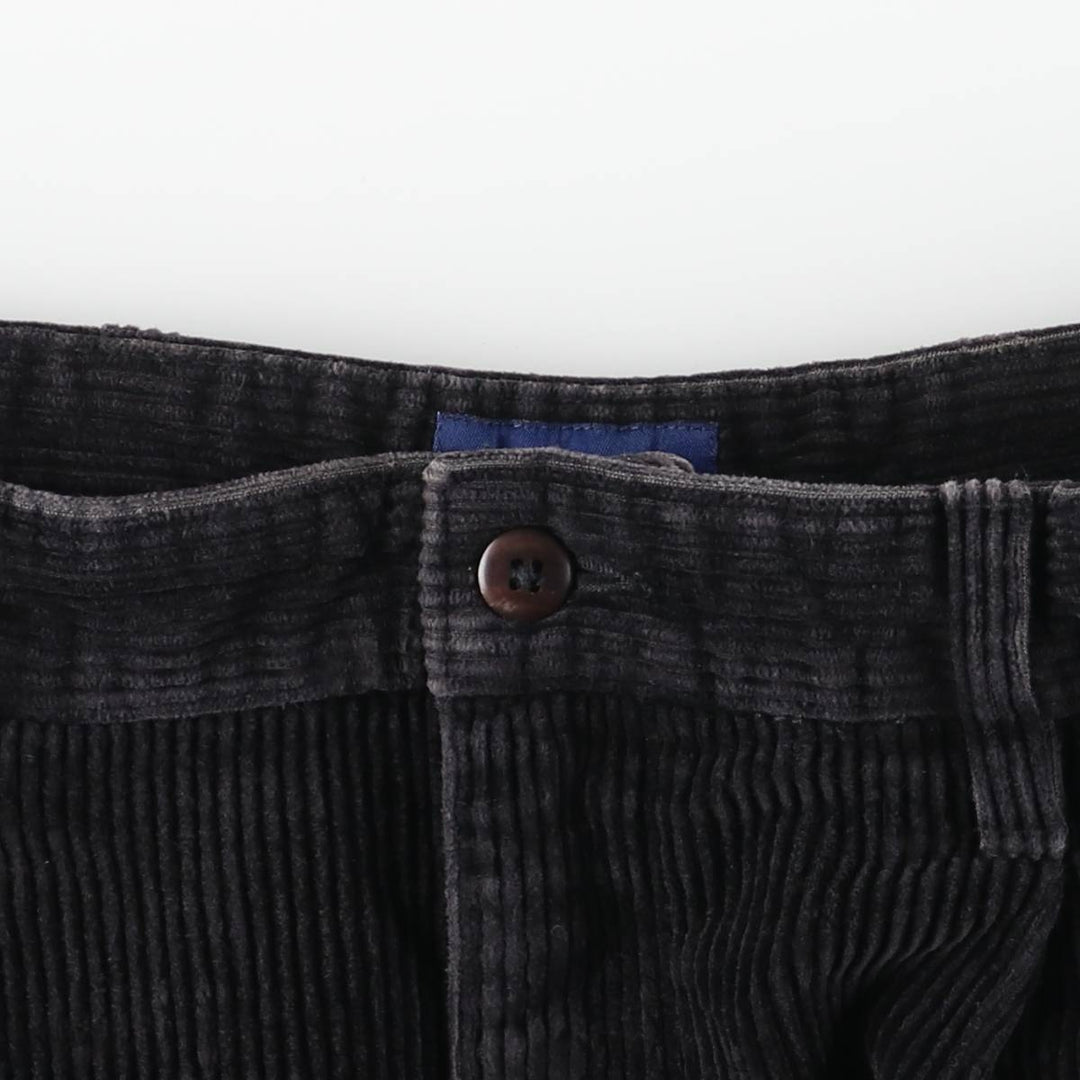 CLUB ROOM Two-pleat Corduroy Pants, Men's, W34 equivalent, Thick cotton black type Vintage Second Hand
