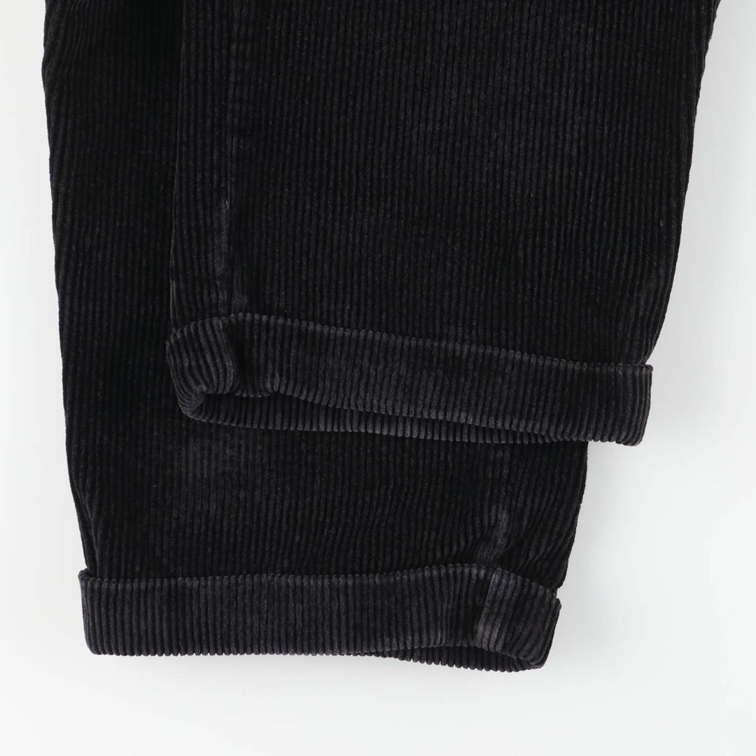 CLUB ROOM Two-pleat Corduroy Pants, Men's, W34 equivalent, Thick cotton black type Vintage Second Hand