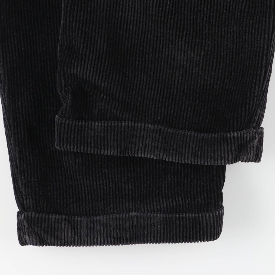 CLUB ROOM Two-pleat Corduroy Pants, Men's, W34 equivalent, Thick cotton black type Vintage Second Hand