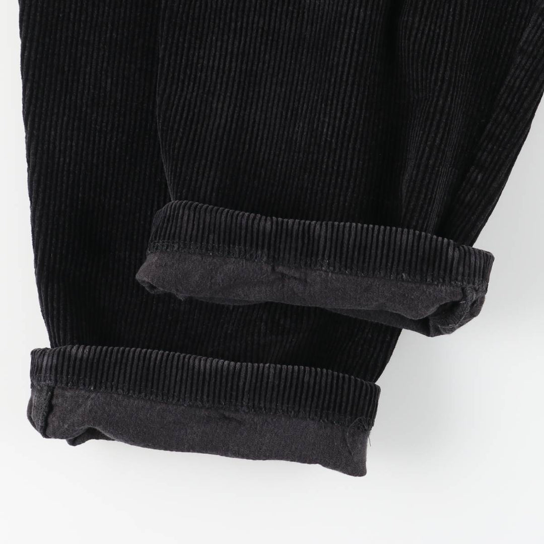 CLUB ROOM Two-pleat Corduroy Pants, Men's, W34 equivalent, Thick cotton black type Vintage Second Hand