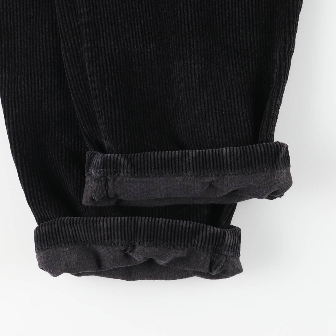 CLUB ROOM Two-pleat Corduroy Pants, Men's, W34 equivalent, Thick cotton black type Vintage Second Hand