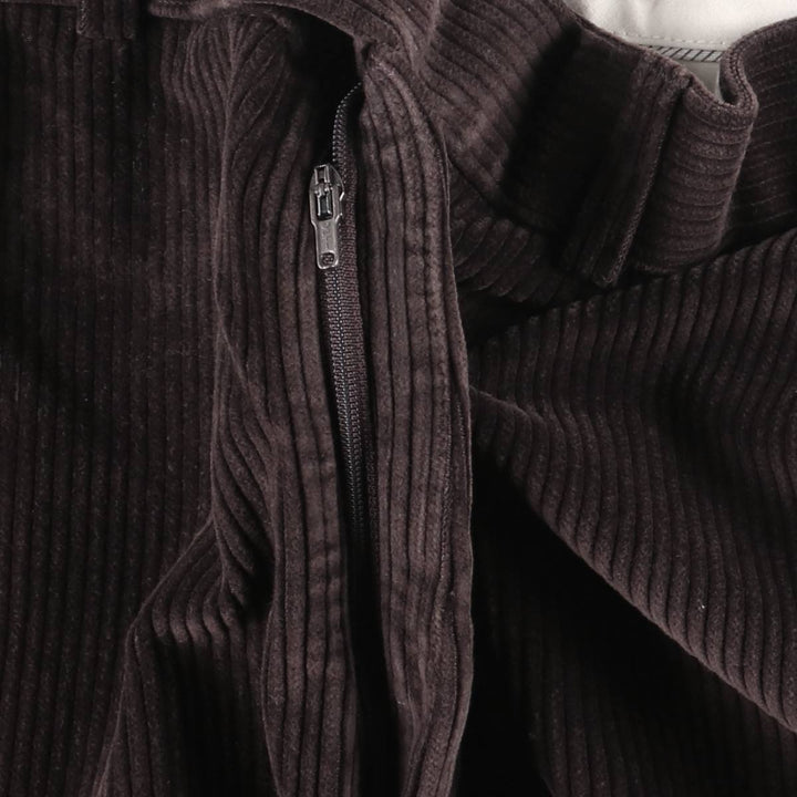 Marks and Spencer Wide Ribbed Corduroy Pants, Made in the UK, Men's, Size W34 cotton chocolate Vintage Second Hand