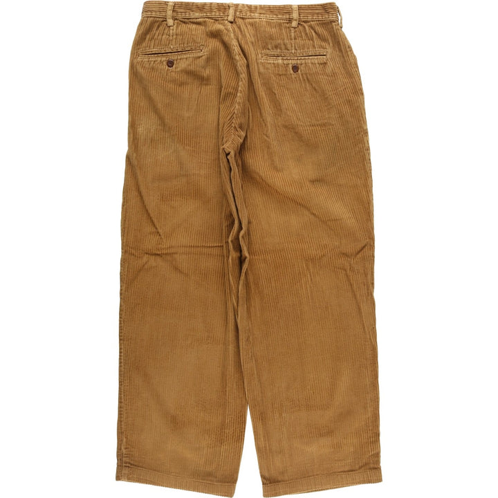 IZOD CLUB Two-pleat Corduroy Pants, Men's, Size 34 cotton beige type brown Vintage Second Hand