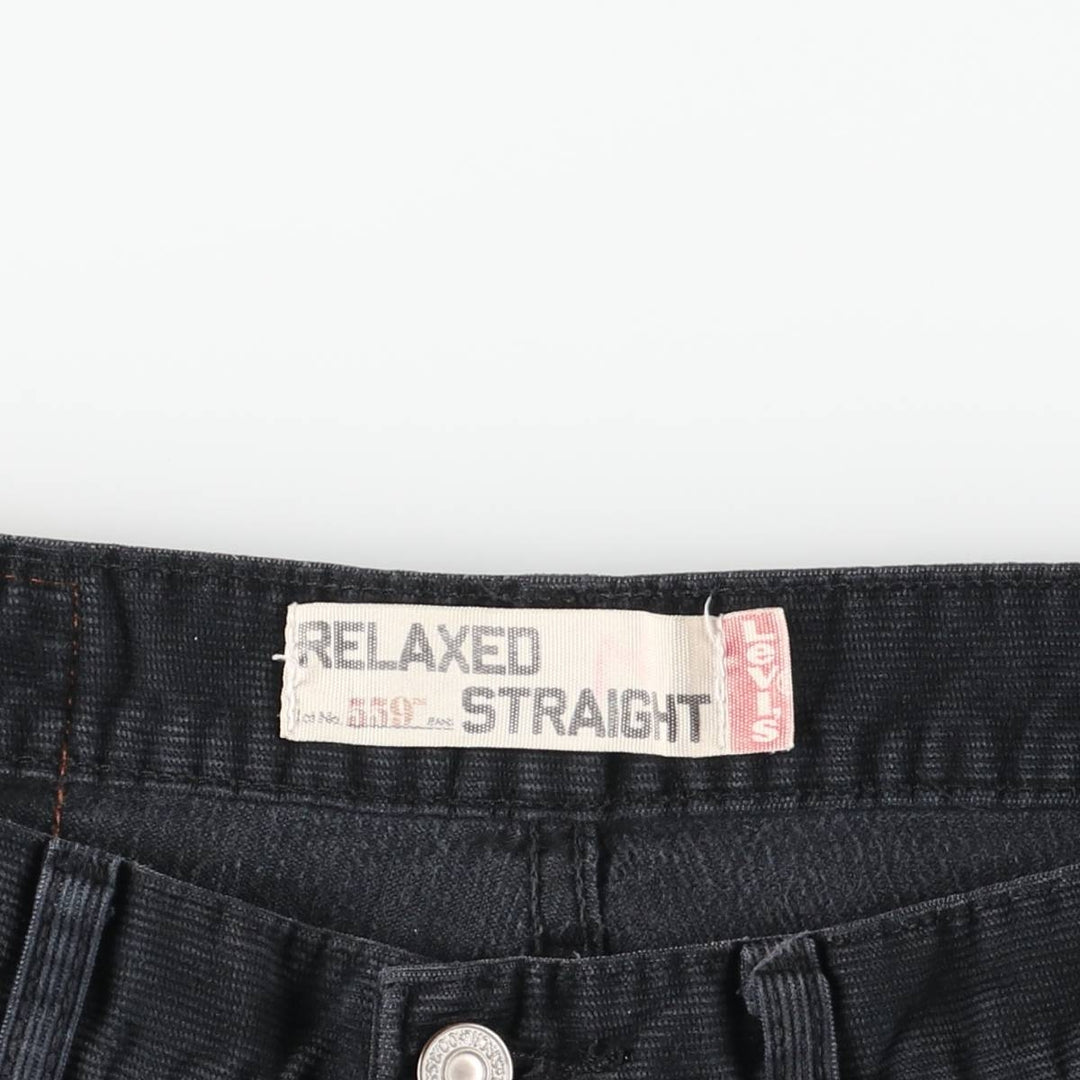 2000'S Levi's 559 Relaxed Straight Corduroy Pants, Men's, Size W32 cotton black type Vintage Second Hand