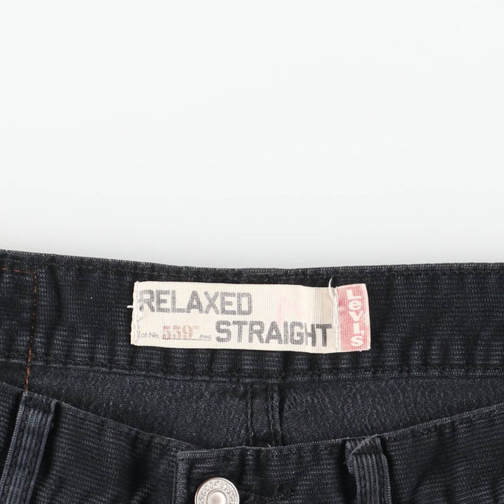 2000'S Levi's 559 Relaxed Straight Corduroy Pants, Men's, Size W32 cotton black type Vintage Second Hand