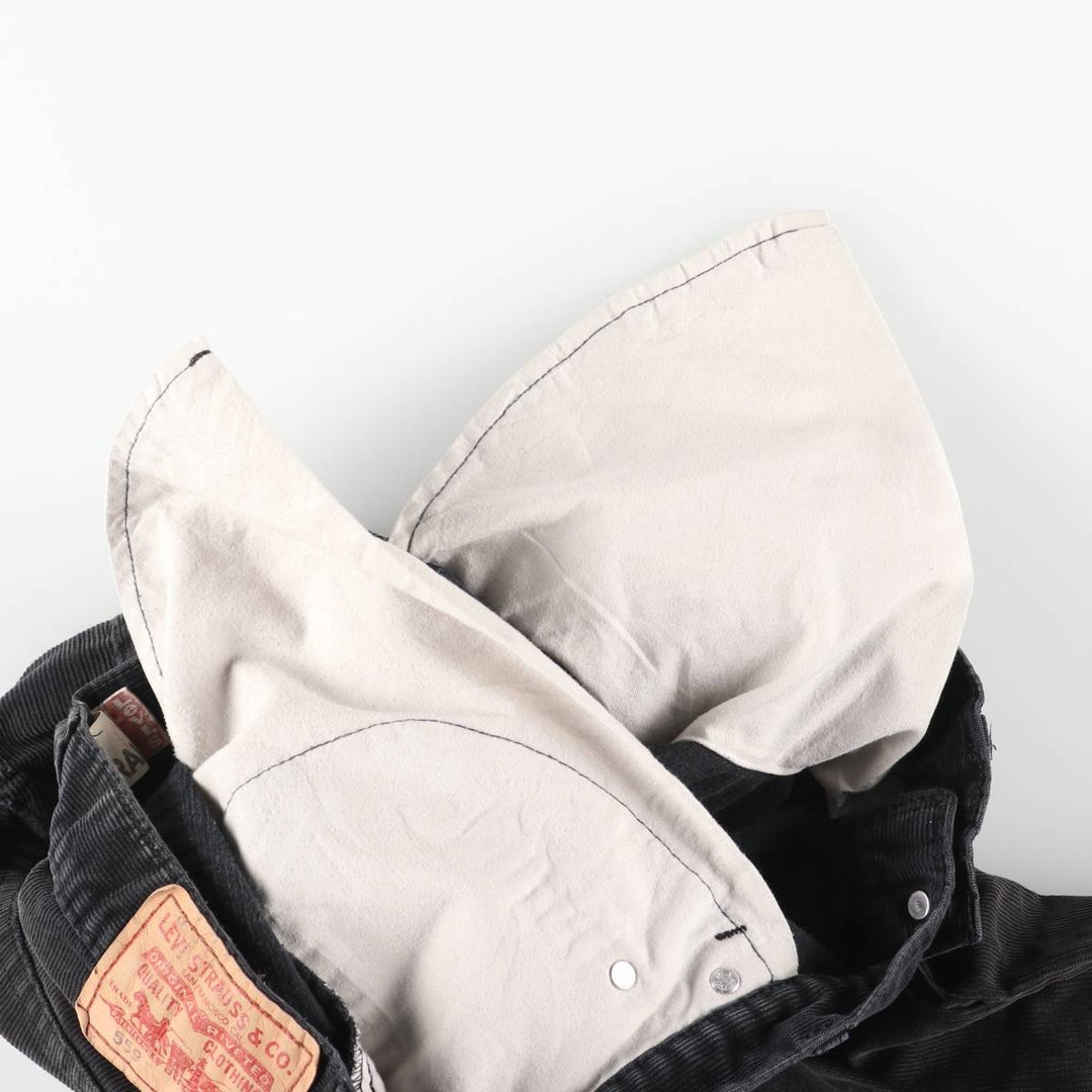 2000'S Levi's 559 Relaxed Straight Corduroy Pants, Men's, Size W32 cotton black type Vintage Second Hand