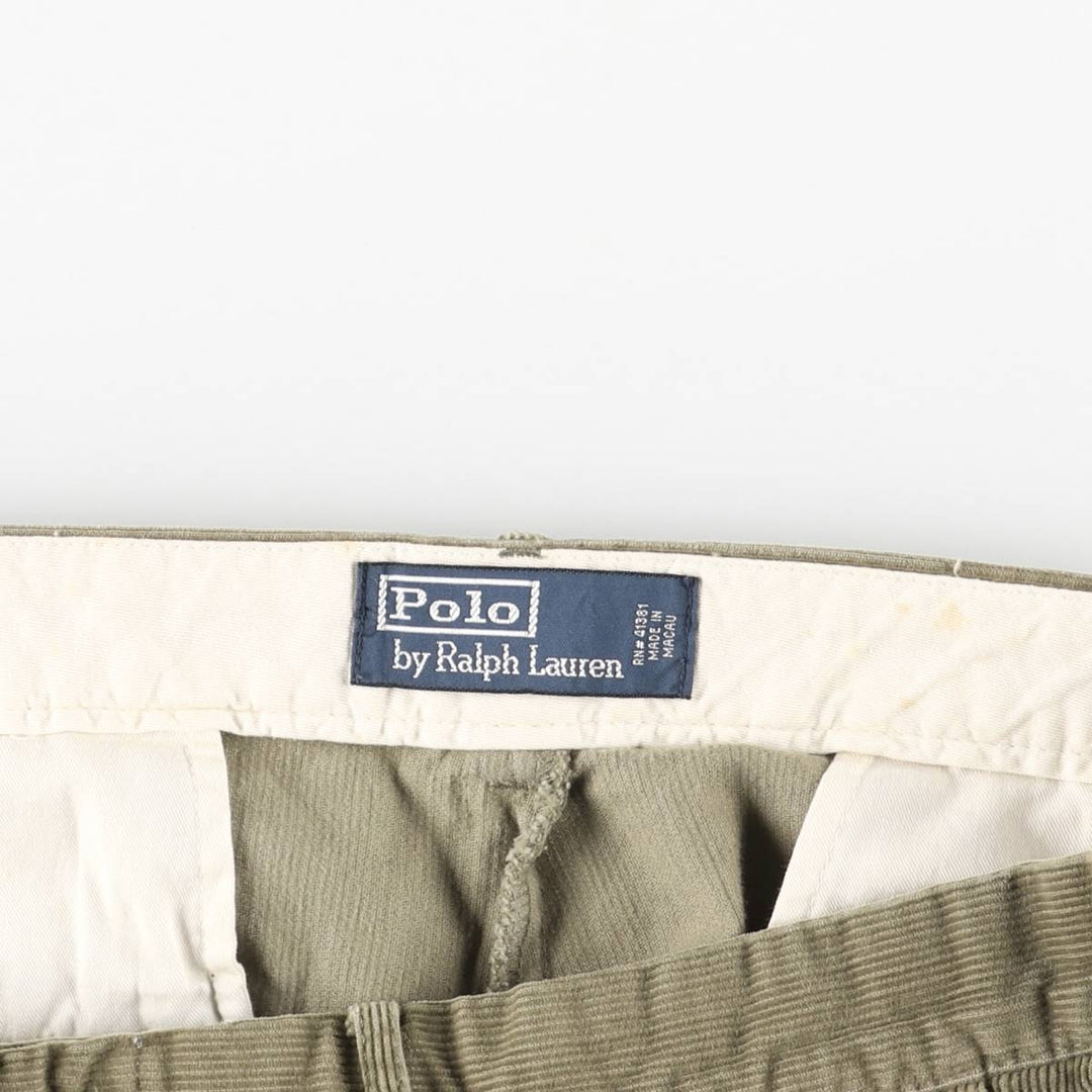 Ralph Lauren POLO by Ralph Lauren Corduroy Pants Men's W37 cotton Khaki type Vintage Second Hand