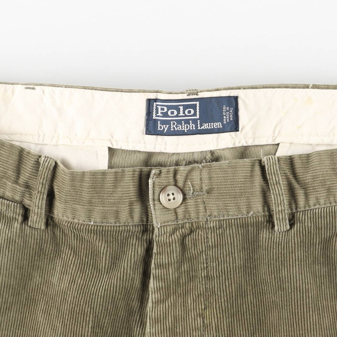 Ralph Lauren POLO by Ralph Lauren Corduroy Pants Men's W37 cotton Khaki type Vintage Second Hand
