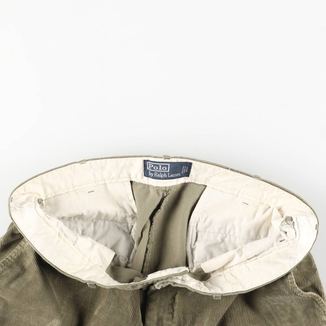 Ralph Lauren POLO by Ralph Lauren Corduroy Pants Men's W37 cotton Khaki type Vintage Second Hand