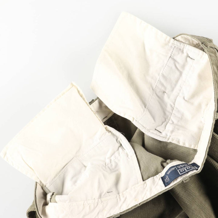 Ralph Lauren POLO by Ralph Lauren Corduroy Pants Men's W37 cotton Khaki type Vintage Second Hand