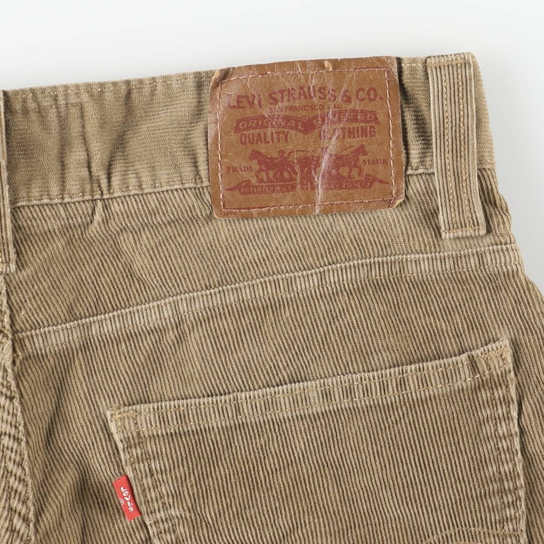 Levi's 549 Low Loose Corduroy Pants, Men's, Size 34 cotton beige type brown Vintage Second Hand