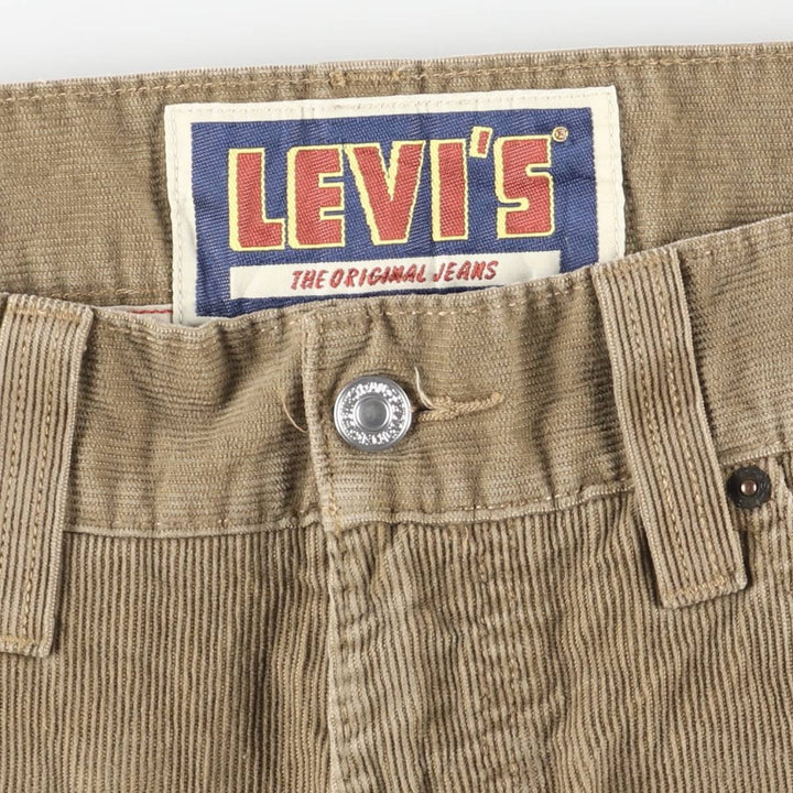 Levi's 549 Low Loose Corduroy Pants, Men's, Size 34 cotton beige type brown Vintage Second Hand