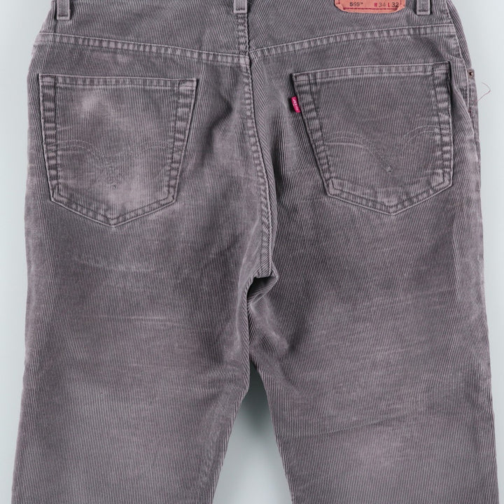 2000'S Levi's 559 Relaxed Straight Corduroy Pants, Men's, Size W36 cotton gray type Vintage Second Hand