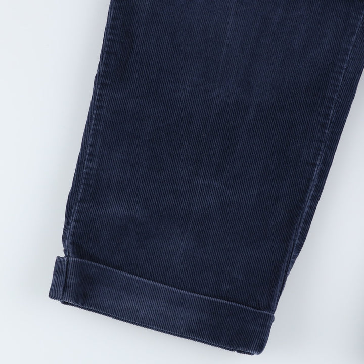 Ralph Lauren POLO by Ralph Lauren HAMMOND PANT, two-pleat corduroy pants, men's size W36. cotton navy blue type Vintage Second Hand