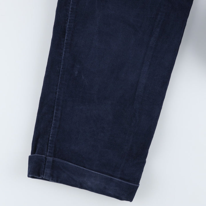 Ralph Lauren POLO by Ralph Lauren HAMMOND PANT, two-pleat corduroy pants, men's size W36. cotton navy blue type Vintage Second Hand