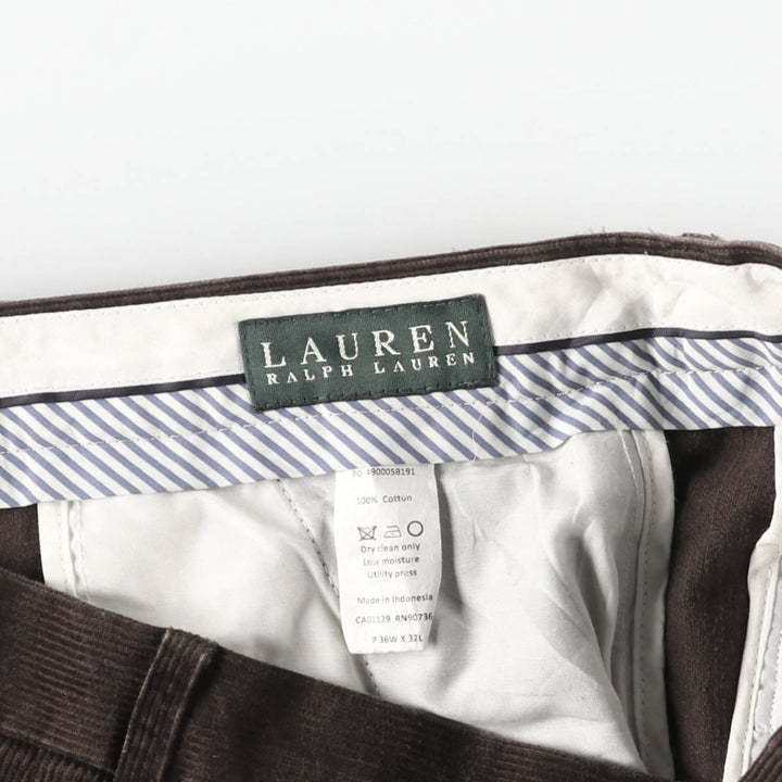 Ralph Lauren LAUREN Lauren Corduroy Pants Men's W36 cotton brown type Vintage Second Hand