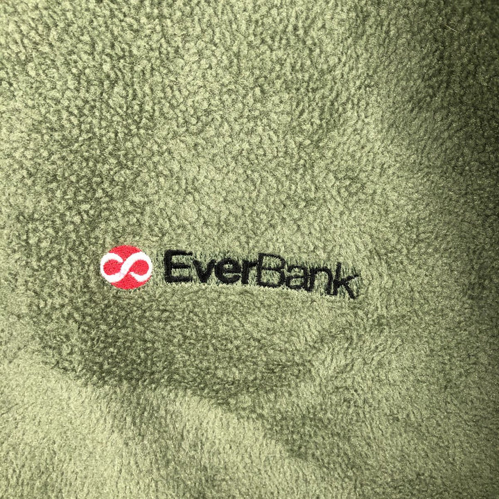 90s-00'S LLBean Half-Snap Fleece Pullover, Men's XXL polyester Khaki type Vintage Second Hand