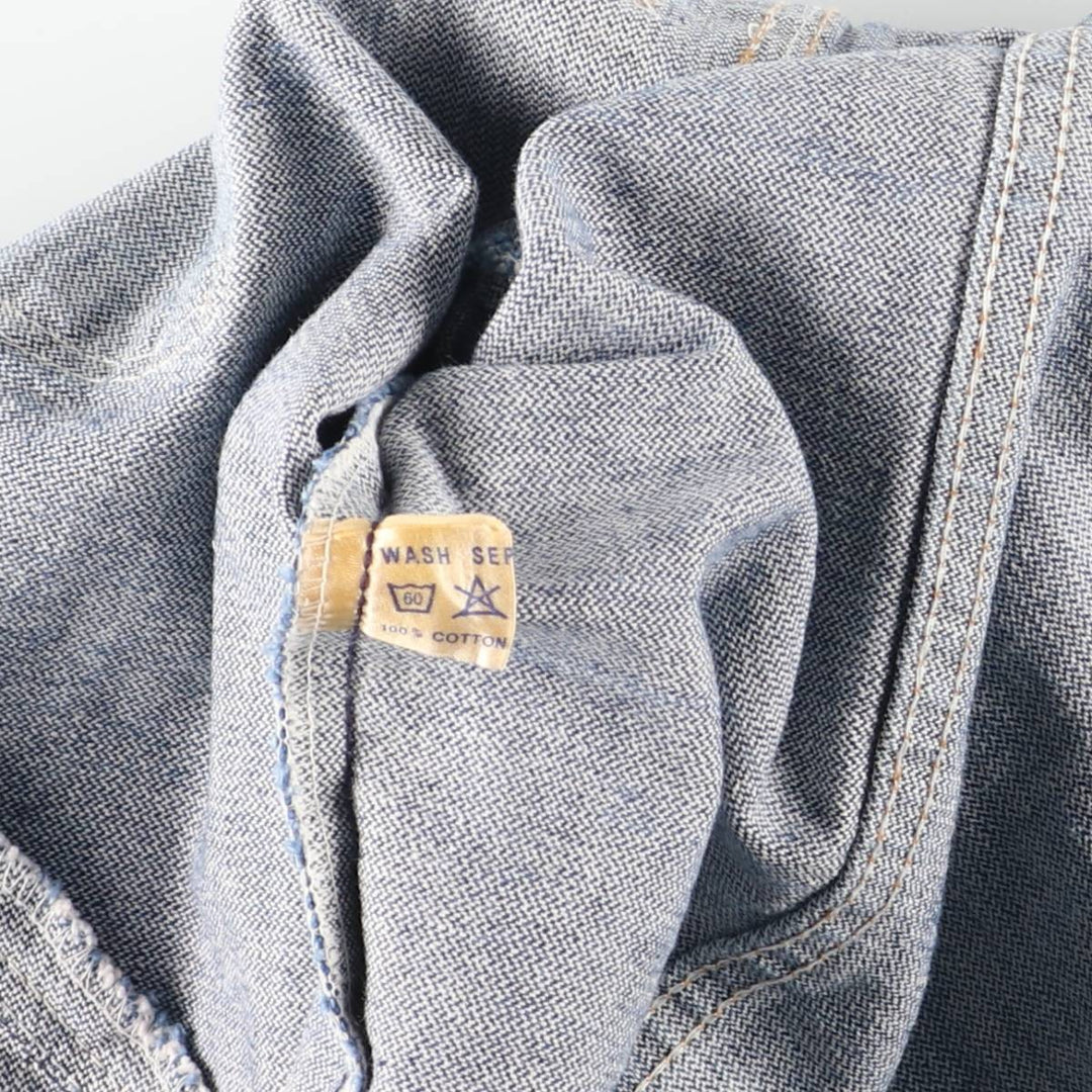 Vintage 70'S Wrangler denim jacket, denim jacket, men's size M cotton blue type Vintage Second Hand