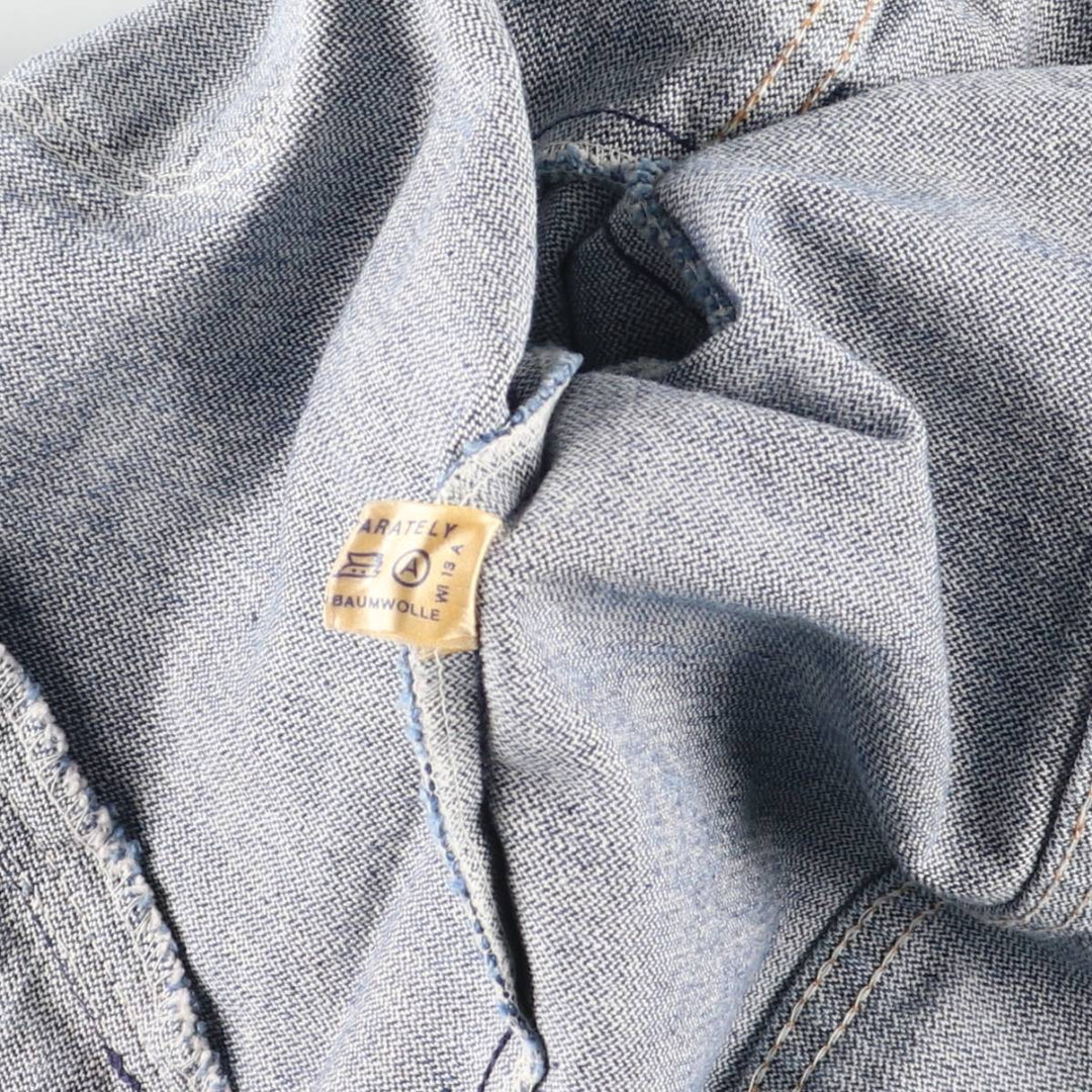 Vintage 70'S Wrangler denim jacket, denim jacket, men's size M cotton blue type Vintage Second Hand